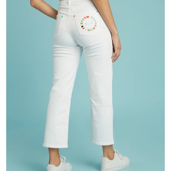 GUESS x FriendsWithYou Super High-Rise Jeans NWT - Picture 2 of 16